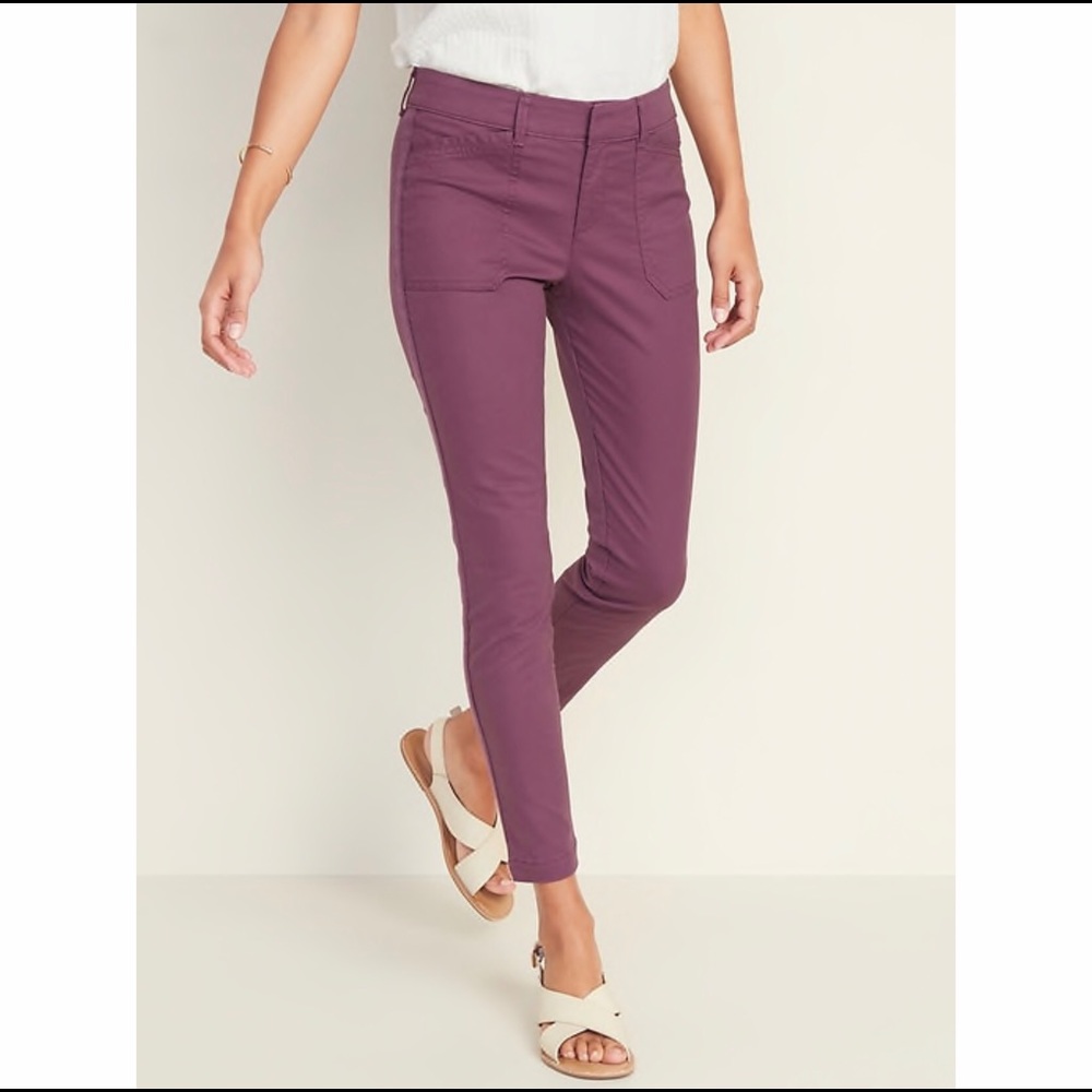 NWT Old Navy Pixie Chino Utility Side Stripe Pants
